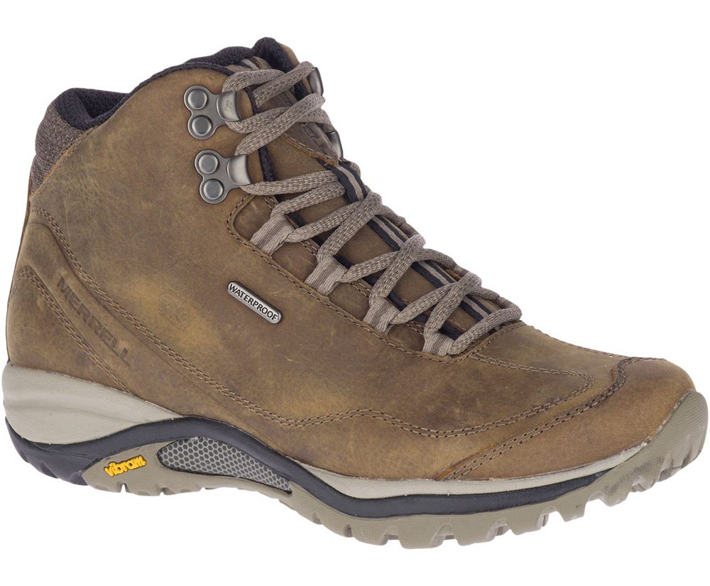 Botas Senhora - Merrell Siren Traveller 3 Mid Waterproof - Marrom - TPI167239